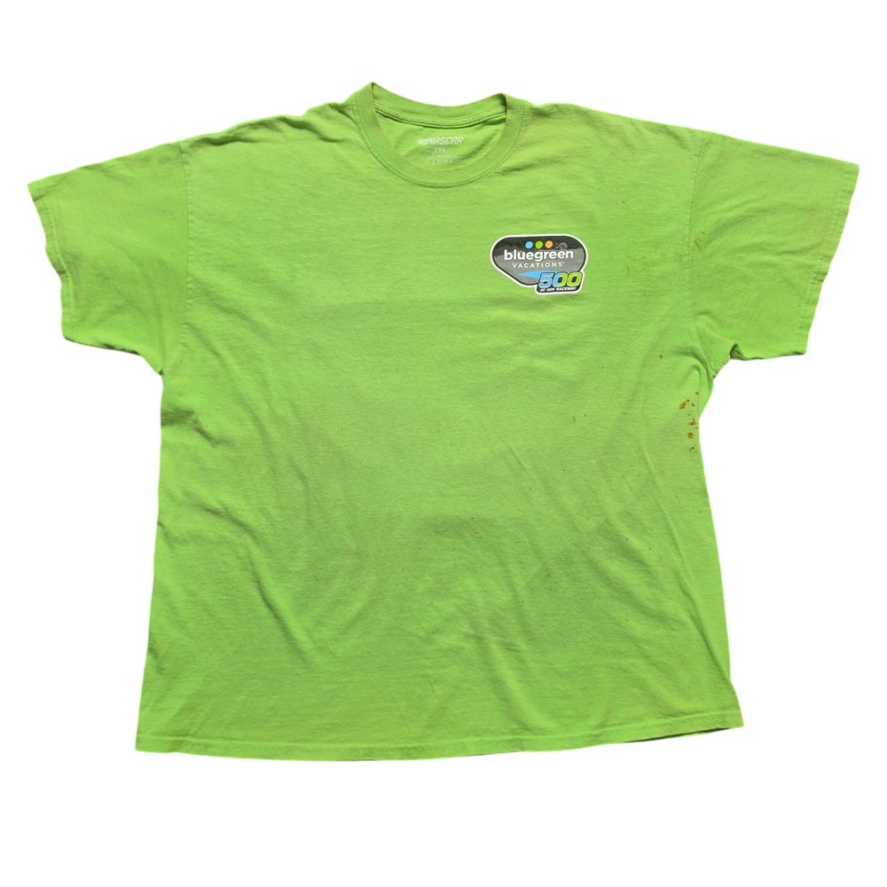 Gorpcore Oversized Car Culture T-Shirt Mens 2XL Green NASCAR ISM Raceway
